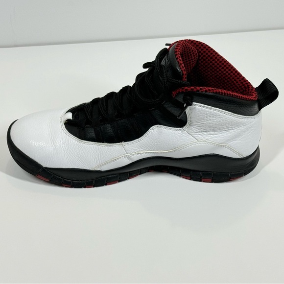 Air Jordan Retro 10 White/Varsity Red-Black Sneakers - Picture 9 of 16